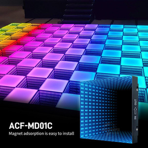 Interattivo per Esterno 3D Infinity Specchio LED pista da ballo pannello magnetico per Natale festa di nozze Disco Bar-IP65 valutato - Product Image 1