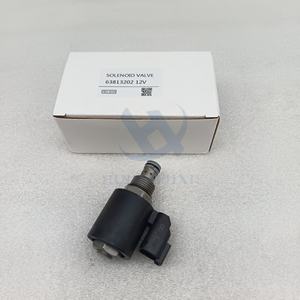 İnşaat Makineleri Parçaları 12V Solenoid Valf 63813202 Ekskavatör Hidrolik Sistemi için Kontrol Valfi Bakımı - Product Image 6