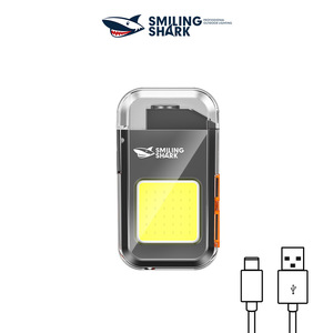 ไฟฉายทรงซังข้าวโพดฉลามแบบชาร์จไฟ USB ได้สำหรับตั้งแคมป์กลางแจ้ง - Product Image 4