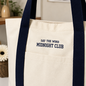 Customized Multi-Pocket Cotton Tote Bag <b>Large</b> Capacity Washable Custom Embroidery Logo Canvas Tote Bag - Product Image 2