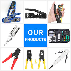 <span class=keywords><strong>Crimpadora</strong></span> de Cable Ethernet de alta precisión, conector <span class=keywords><strong>RJ45</strong></span>, cableado de red de datos, probador Cat5 Cat6 Cat6a, alicates métricos de cabeza de cristal - Product Image 3