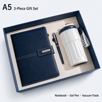 Ensemble cadeau de carnet en cuir PU A5 avec stylo et tasse à café, ensemble promotionnel personnalisé pour entreprise, cadeau d'entreprise