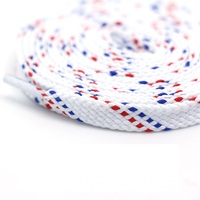 Lacets plats en polyester de haute qualité 8 mm, multicolores, lacets plats pour chaussures, lacets à motif sergé