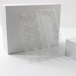 بيع من المصنع مباشرة صناديق التعبئة والتغليف المنتج نفطة تخزين المواد الغذائية واضحة الحيوانات الأليفة البلاستيك 10 ثقوب البيض مربع التعبئة والتغليف - Product Image 4