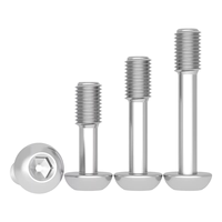 Vis à panneau captive à tête cylindrique en acier inoxydable 304 et acier au carbone, à six pans creux, filetage partiel, anti-perte, pour applications électroniques