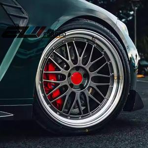 Jantes forgées en deux parties personnalisées noires <span class=keywords><strong>19</strong></span> 20 22 pouces 5x112 5x114.3 <span class=keywords><strong>5x120</strong></span> Design concave <span class=keywords><strong>BBS</strong></span> <span class=keywords><strong>LM</strong></span> pour BMW pour M3 M4 Voitures particulières - Product Image 1