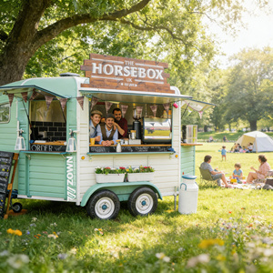 High Load Bearing Towable Food Cart Outdoor Beach Snack And Ice Cream <b>Trailer</b> - Product Image 1