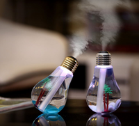 Ampoule colorée à ultrasons USB humidificateur d'air voiture Cool-brume turbine humidificateur de table Portable arôme diffuseur d'huile essentielle