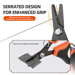 مقص صيد صغير من KLIFISHING للخيوط المجدولة، مقص صيد مسنن بطول 4 بوصات، قاطع خيوط الصيد للمياه المالحة والعذبة - Product Image 3