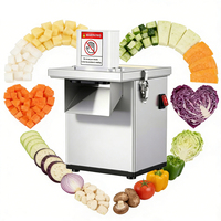 Commerciële groentesnijmachine UK 600kg/uur 220V motor voor QSR restaurants, plantaardige menu's, aardappel/fruit bakkerij, lange levensduur