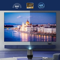 Projecteur vidéo Hotack X7AD HD 8000 Lumens Home Theater 4K Proyector Mini Smart Android Google TV Game Projector