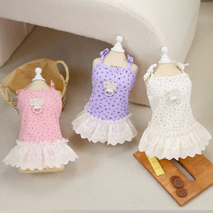 Nuevo Vestido para Gatos, Ropa para Mascotas, Vestido de Tul con Encaje para Perros, Ropa Floral para Perros de Diseño - Product Image 4