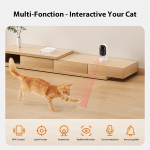 Sang Trọng Thân Thiện Với Môi Đầy Đủ HD 1080P Video Tương Tác Con Chó Đồ Chơi Robot Đồng Hành Ứng Dụng Điều Khiển Với Laser Cho Vật Nuôi - Product Image 3