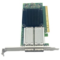 Tarjeta de Red con Chip X-5 VPI, Doble Puerto QSFP28, Interfaz PCIe 3.0x16, Piezas de Computadora MCX556A-ECAT