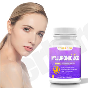 Capsule cosmétique d'acide hyaluronique de supplément d'acide hyaluronique de matière première d'approvisionnement de collagène de soins de la peau d'OEM - Product Image 1