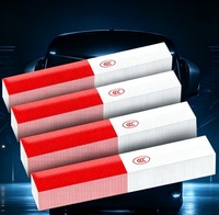 Bandes réfléchissantes rouge-blanc haute visibilité, autocollants d'avertissement imperméables autocollants pour marquage nocturne de camions, remorques et fourgonnettes