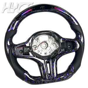 Volant personnalisé en cuir avec LED en fibre de carbone pour l'intérieur de la voiture, compatible avec BMW Série 3 4 5 6 <span class=keywords><strong>7</strong></span> 8 G01 G02 G05 G20 G30 G80 G87 M3 M4 - Product Image 3