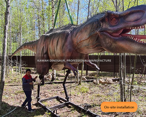 Dinosauro Animatronico <span class=keywords><strong>T</strong></span>-<span class=keywords><strong>Rex</strong></span> Gigante Simulato, Lungo 25 Metri, Tirannosauro Personalizzato dalla Fabbrica Kawah - Product Image 5