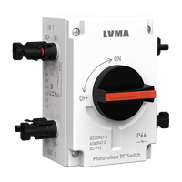 Interrupteurs de déconnexion solaires LVMA 1000V 1500V 32A DC étanches IP66 pour système photovoltaïque, isolateur 4 pôles avec connecteur solaire