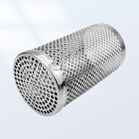 Cylindre perforé en acier inoxydable 304, filtre perforé pour l'interception des impuretés, structure de support, écran en maille sur mesure