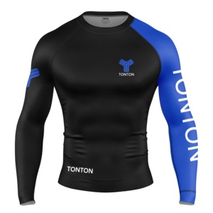 Chemises de compression à manches longues pour hommes Logo personnalisé Judo Running Polyester Guards Rash Guard - Product Image 4