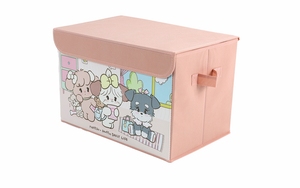 Kotak Penyimpanan Lipat Mikko Lucu MK053 untuk Pakaian dan Mainan, Kotak Penyimpanan Kain Non-woven Bergaya Kartun Kawaii - Product Image 5