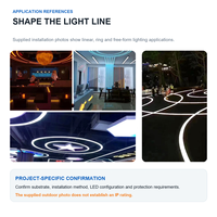 Nouvel article : Profilé LED flexible en aluminium pour cloison sèche, plâtre, bande LED, diffuseur LED encastré avec couvercle en PC, 3m