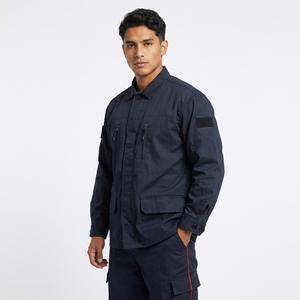 เสื้อเชิ้ต SF37 708 F1 SUIT สีดำกรมท่า ผ้า Oxford สำหรับชุดทำงาน ทนทาน ใส่ได้ทุกฤดู เสื้อผ้าลำลองสำหรับทำงาน - Product Image 1