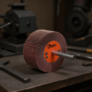 Ttake Abrasive Cloth Flap <b>Wheel</b> 25x5 Mm With 6 Mm Shank For Metal <b>Grinding</b> - Product Image 3