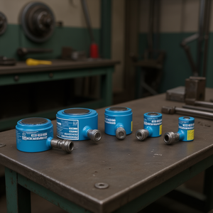 Ttake Single-Acting Hydraulic Cylinders Compact Line <b>Blue</b> Industrial Hydraulic Cylinders For Heavy Duty Applications - Product Image 3