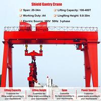 Portal Crane Tipe DMG Wanlong untuk Pekerjaan Terowongan, Motor PLC, Kapasitas 360T, Tinggi Angkat 52M, Asal Shandong