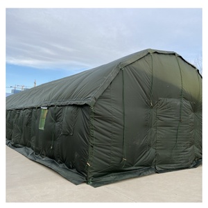 Tenda da <span class=keywords><strong>Campeggio</strong></span> Permanente Personalizzata Extra Large in PVC per Quattro Stagioni, con Una Camera da Letto, Struttura in Acciaio Resistente, per 60 Persone, Ideale per Campi di Lavoro - Product Image 2