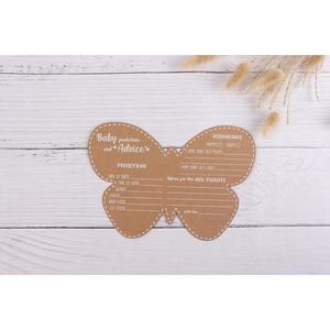 Decorazioni per Baby Shower farfalla-biglietti da visita Baby Shower per i genitori-giochi Baby Shower per ragazza-(farfalla) - Product Image 3