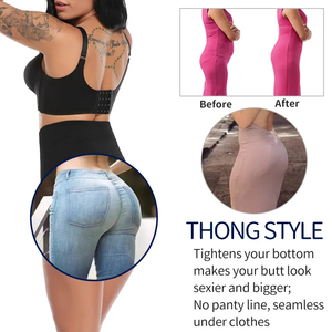 Culotte gainante taille haute pour femme, string amincissant, rehausseur de fesses, sous-vêtement sculptant le ventre, caleçon amincissant, body shaper - Product Image 6