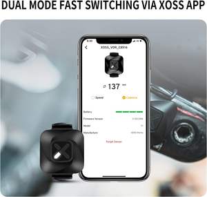 XOSS Vortex Cadence/Speed Sensor Wireless Dual Mode <b>Bicycle</b> <b>Accessories</b> Compatible with Phone APP and Bike Computers - Product Image 3
