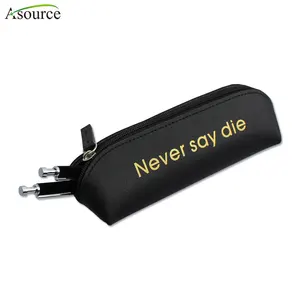 Good Quality PU Leather Pencil Case Custom Pencil Pouch With Logo