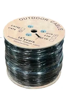 outdoor cable utp cat 6 indoor outdoor bc cca 305m communication cable with UL certificate from GHT CABLE Factory