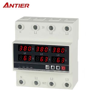 Protecteur de surtension et de sous-tension numérique triphasé <span class=keywords><strong>ANTIER</strong></span> fiable, 220V, montage sur rail DIN, économique, OEM - Product Image 1