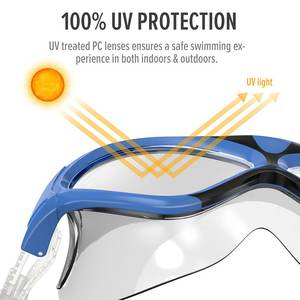 Gafas de natación antiniebla de silicona de visión amplia profesional calidad importación exportación protección UV adultos gafas de natación - Product Image 6