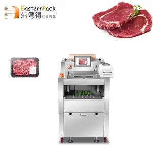 Bacon Raw Beef Steak Continuous Vacuum Packing Sealing Machine Stretch Film Vacuum Packing Machine