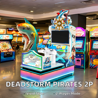 Simulateur de tir d'arcade à monnayeur, construction en plastique robuste, 2 joueurs, utilisation en intérieur, jeu d'aventure LED