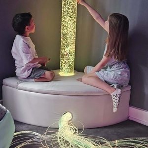 Snoezelen bong bóng Ống cảm giác góc Kit bong bóng ống bó với đệm nền tảng và sợi cho tự kỷ - Product Image 1