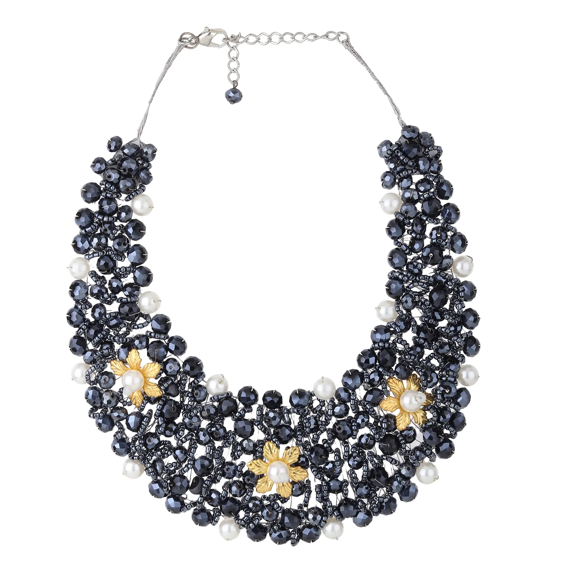 Colliers de perles fabriqués à la main Acheter des colliers uniques en ligne Ethnic Handmade Beads Choker Bijoux à la mode au prix de gros