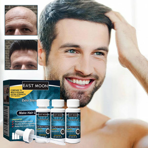 Huile Essentielle Traitante Anti-Chute et Réparatrice pour Hommes à Base de Plantes, 60ml*3 Pack, Effets Épaississants et Hydratants - Product Image 1