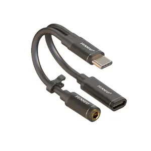 Cavo Audio tipo C 3.5mm Jack Stereo cuffie auricolari cavo adattatore Audio ricarica 2 in 1 USB tipo C cavo di conversione dati