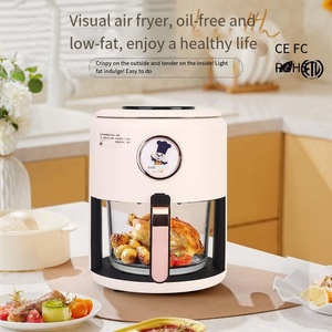 Freidora de aire, freidora de aire multifuncional <span class=keywords><strong>visual</strong></span> 5L, gran capacidad 1000W, freidora de aire doméstica temporizada - Product Image 2