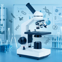 Monocular Biological Digital Microscope 40X-640X Magnification Compound Student Microscope for Laboratory