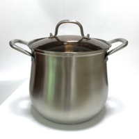 Marmites et Faitouts en Acier Inoxydable, Grandes Casseroles à Soupe et Bouillon