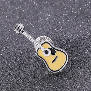 Épingle de <span class=keywords><strong>guitare</strong></span> basse personnalisée en émail, petit Instrument de musique, mignon, dessin animé, épingle de revers, broches décoratives en métal, Badge en métal - Product Image 2