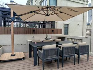 <span class=keywords><strong>Parasol</strong></span> cantilever moderne de luxe en aluminium, résistant au vent et à l'eau, <span class=keywords><strong>3m</strong></span>, pour mobilier d'extérieur, tente pagode pour cour et parc - Product Image 2